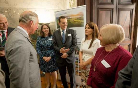 Introducing HRH Prince Charles to Christina Knight and Mary Power of Gallows Hill, Dungarvan