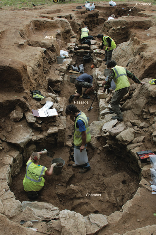 Excavation of a large souterrain featured in the Hidden Voices Audiobook