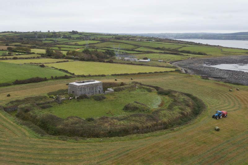 Aerial view of Kilkerrin Battery Fort one of the new sites that has joined Adopt a Monument 2019