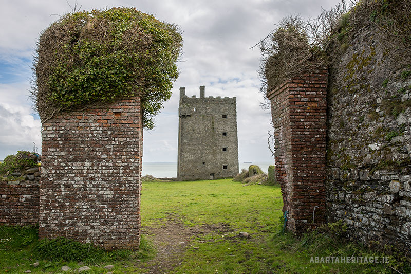 Entrance to Carrigaholt Castle Clare