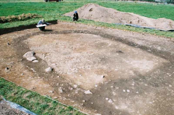 The foundations of a Viking House found at Woodstown Waterford (Courtesy of ACS Ltd)
