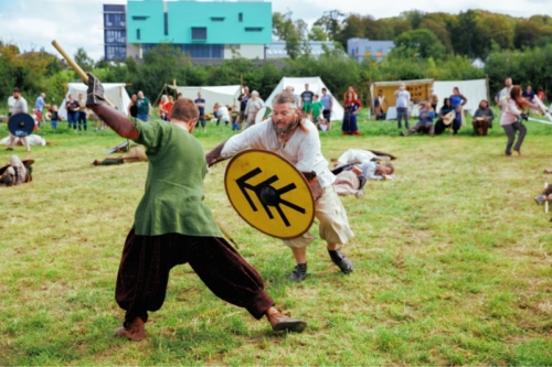 Viking Battle Reenactment at Viking Woodstown on the Waterford Greenway