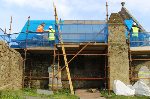 Church of the Rath, Killeshandra, Co. Cavan, conservation works 2019. Adopt a Monument is one of the most important community archaeology and heritage projects undertaken in the history of the state