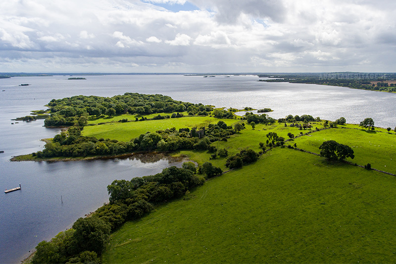 Aerial view of Rindoon Roscommon Ireland's Hidden Heartlands