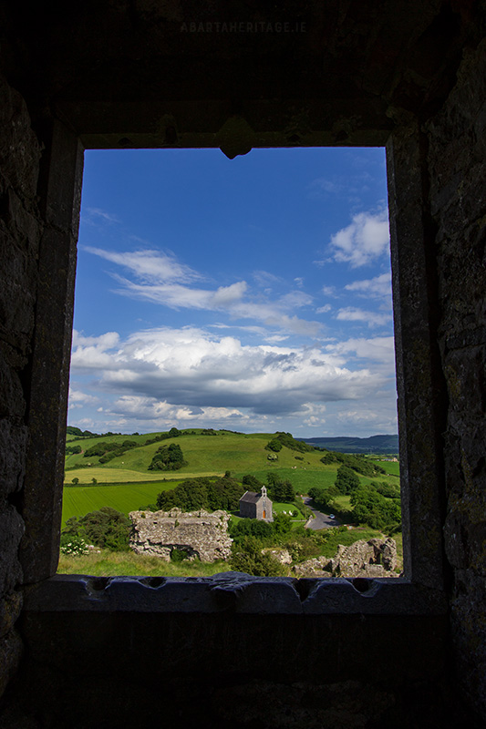 Looking through the window of the Great Hall of the Rock of Dunamase