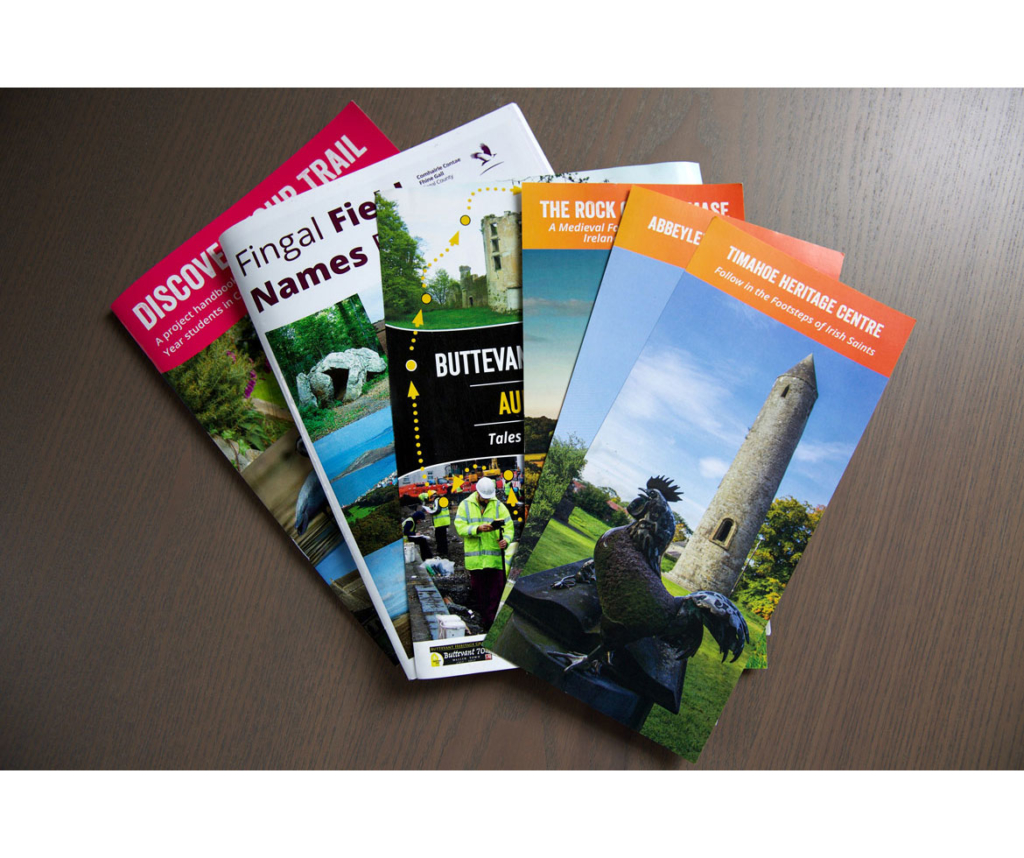 Selection of Brochures designed by Abarta Heritage