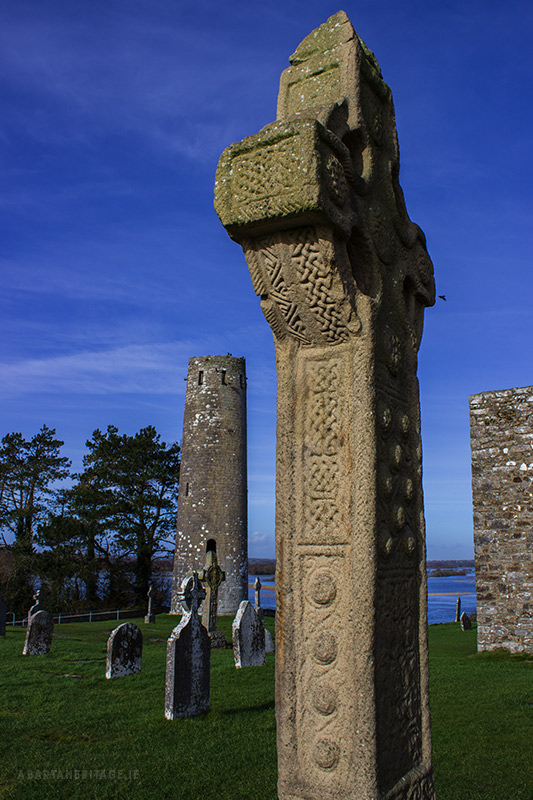 A High Cross at Clonmacnoise