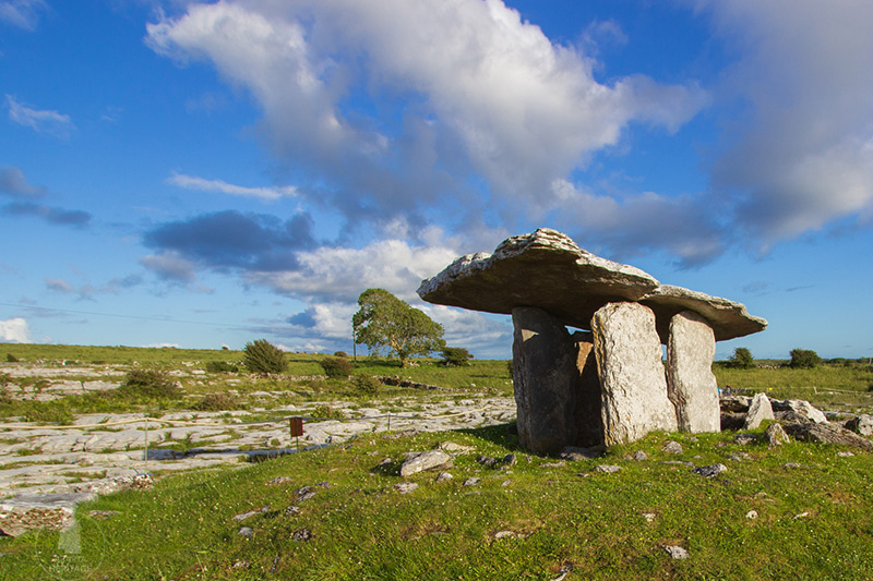 Poulnabrone in the Burren of County Clare one of the locations we visit in our Introduction to Irish Archaeology Course