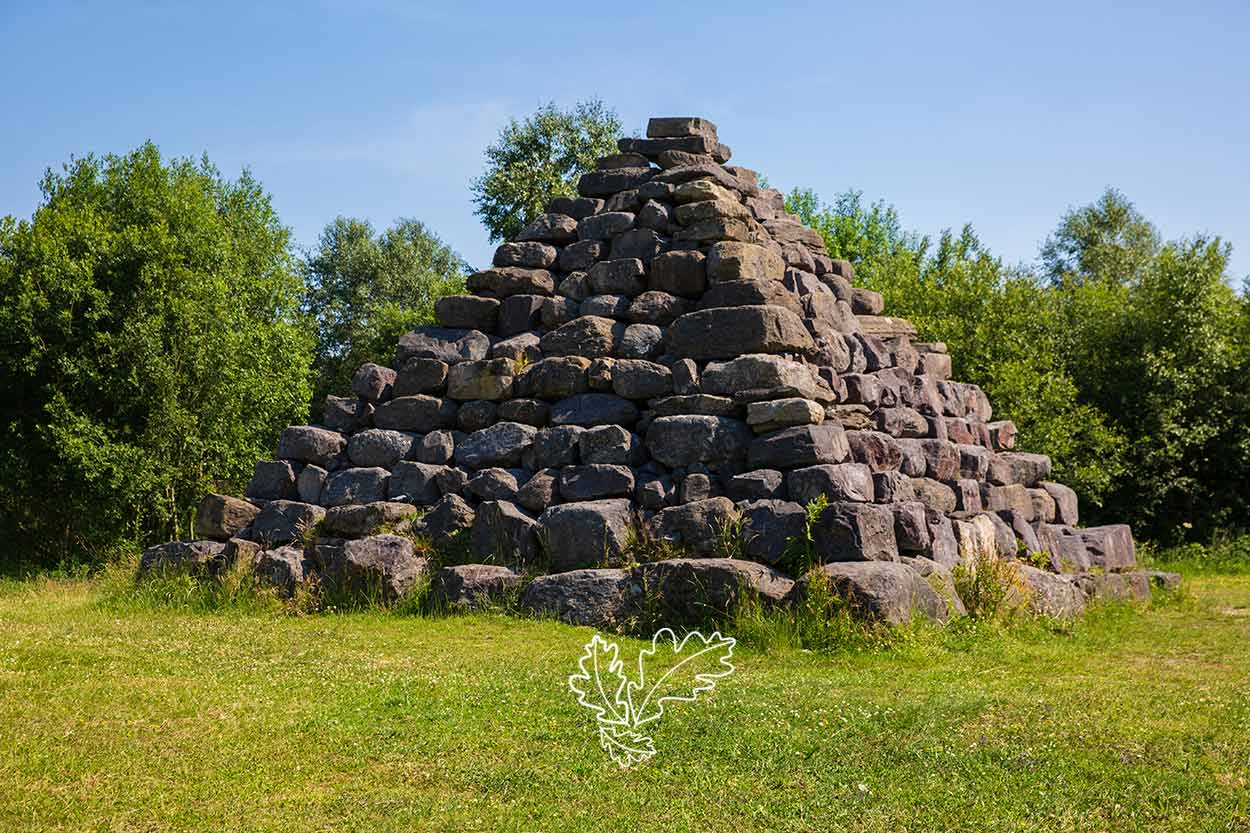 The Boora Pyramid Sculpture in Lough Boora Discovery Park