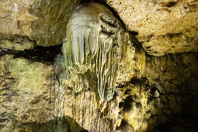 Formation in Dunmore Cave Kilkenny for the Cave Archaeology Podcast