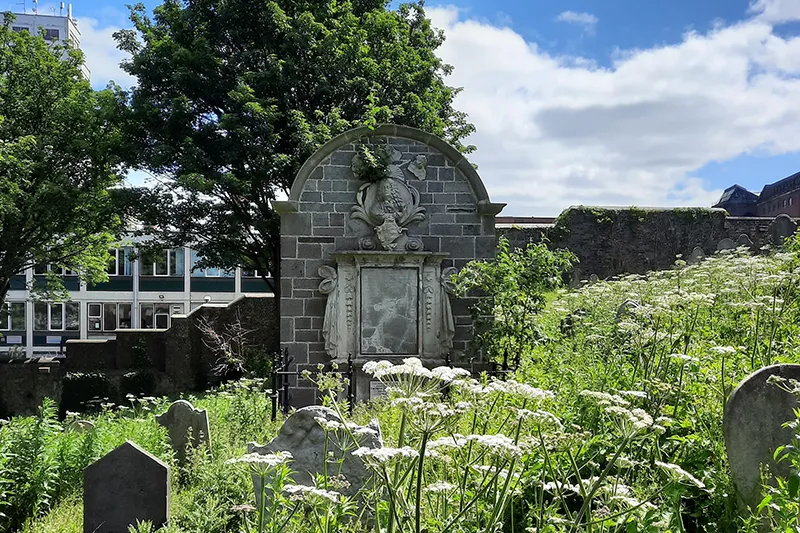Vault in the graveyard of St James' Church Dublin