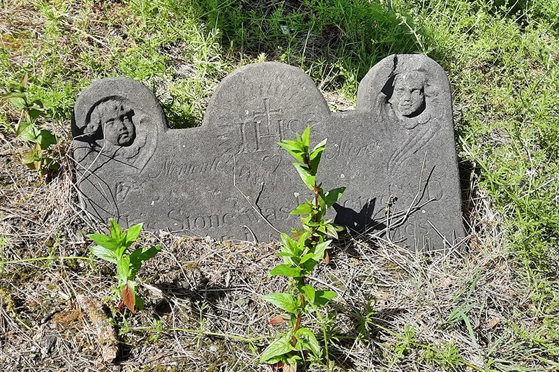 Historic grave in the churchyard of St James' Church Dublin